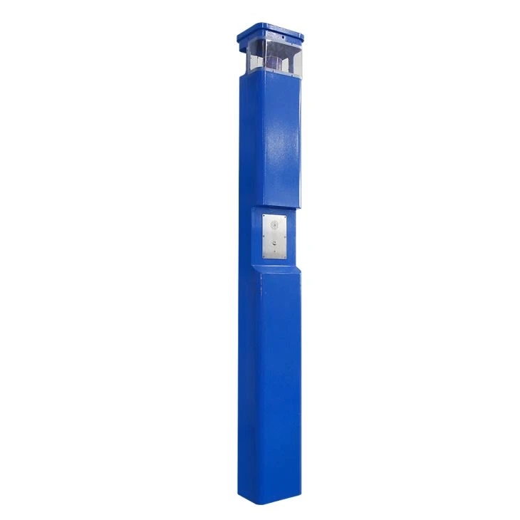 Cordless Landline Emergency Call Pillar With Blue LED Lamp For Outdoor